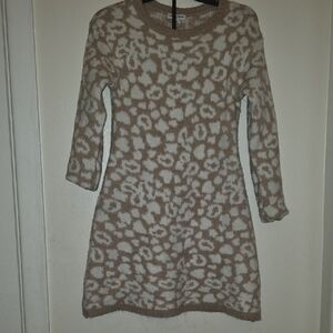 Nanette Lepore Brown and White Kids Casual Dress